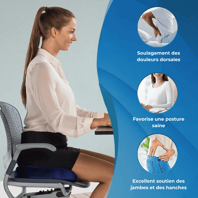 Coussin Coccyx Gel | Soulagement Immédiat Forme en U