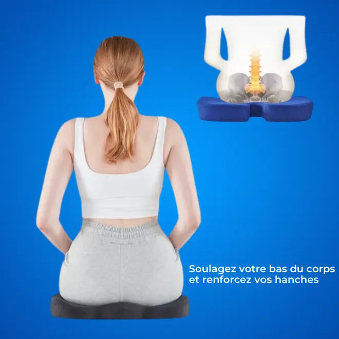 Coussin Coccyx Gel | Soulagement Immédiat Forme en U