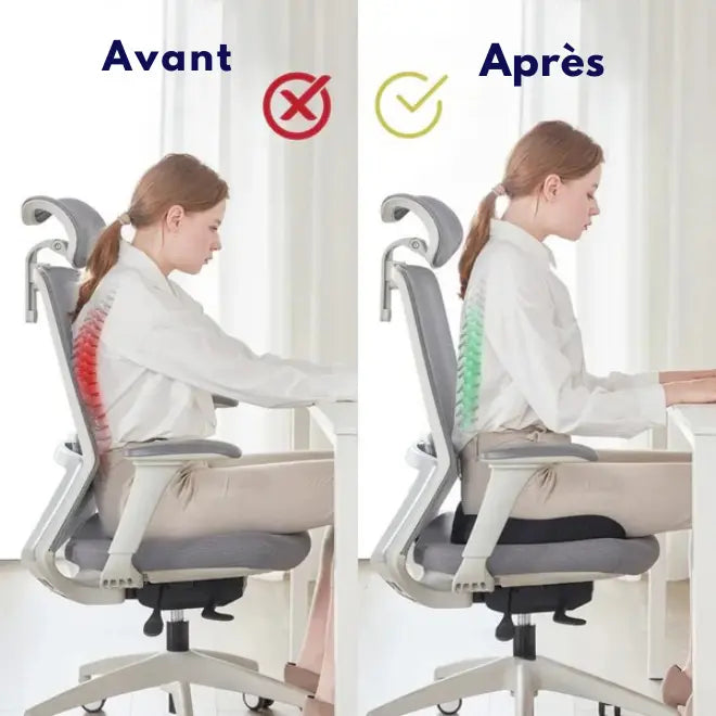Coussin Coccyx Gel | Soulagement Immédiat Forme en U