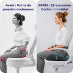 Coussin Coccyx Orthopédique - Confort Sciatique