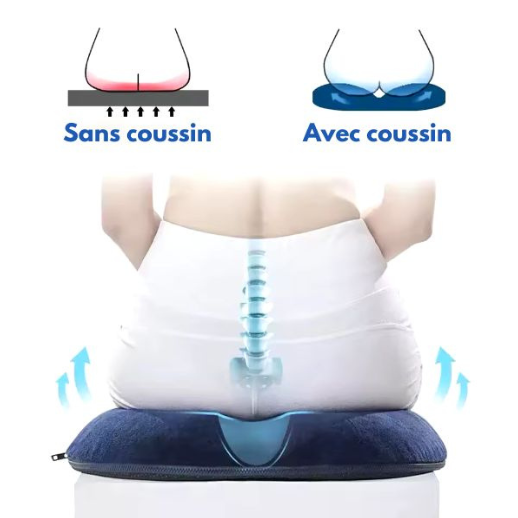 Le Réparateur Post-Trauma - Coussin Coccyx Ultra-Doux