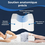 Coussin de Genoux Ergonomique – Alignement Parfait & Anti-Mal de Dos