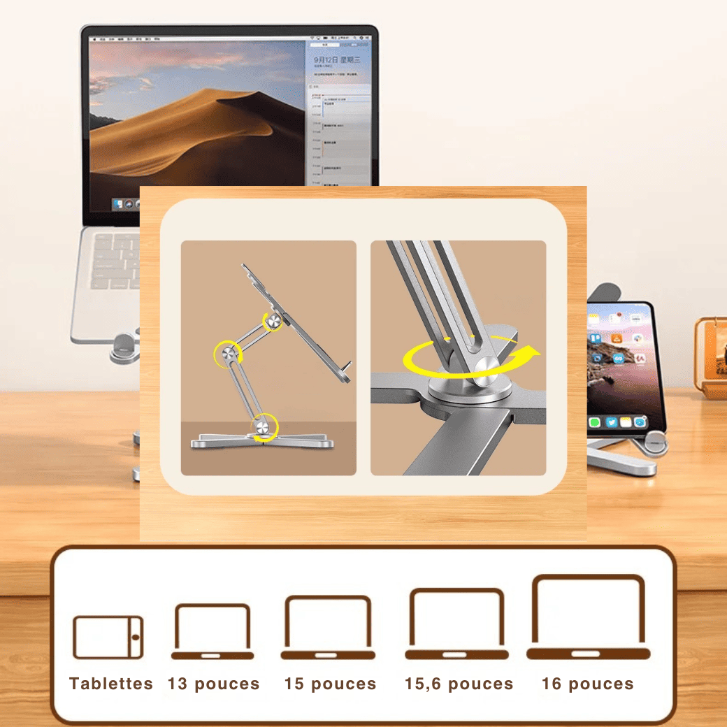 Le Redresseur De Posture - Support PC 360° Réglable